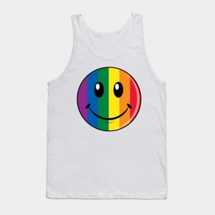 Rainbow Smiley Tank Top